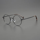 Daniel Vintage Titanium Glasses Frame Round Frames Southood Black
